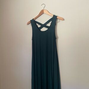 Final Touch Dark Green Maxi Dress